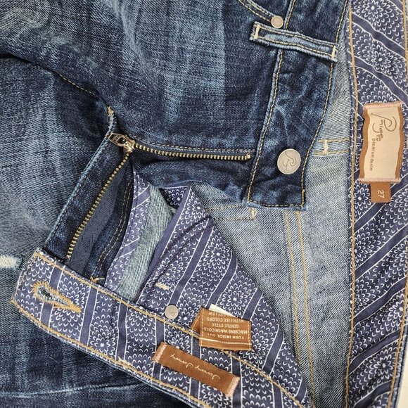Paige Jeans Jimmy Jimmy Skinny Blue Denim Women's Size 27 - Picture 9 of 11